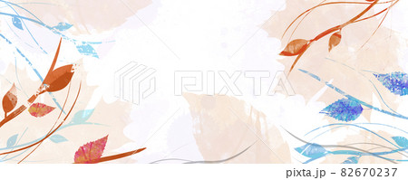 autumn pastel drawing banner 82670237