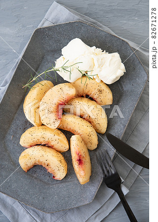 桃のアールグレイマリネ 82671278