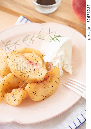 桃のアールグレイマリネ 82671287