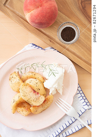 桃のアールグレイマリネ 82671294