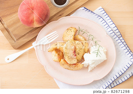 桃のアールグレイマリネ 桃のアールグレイマリネ 82671298