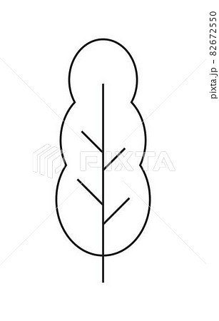 Tree line icon. Plants with for vegetation spring and summer 82672550