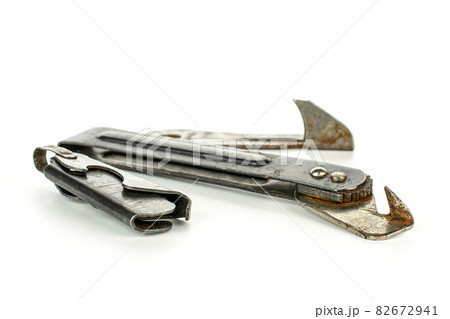Old can openers on white Old can openers on white 82672941