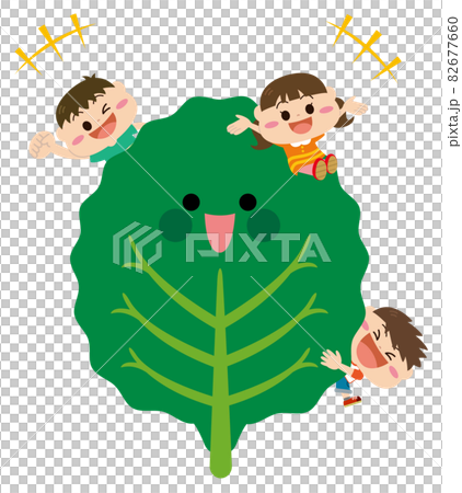 野菜/ケールと子どもたち 82677660