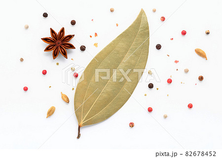 Cinnamon sticks, star anise and spices isolated on white background. Cinnamon sticks, star anise and spices isolated on white background. 82678452