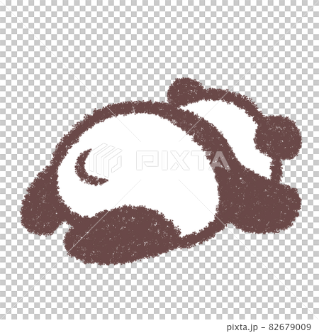 寝そべる赤ちゃんパンダ 寝そべる赤ちゃんパンダ 82679009