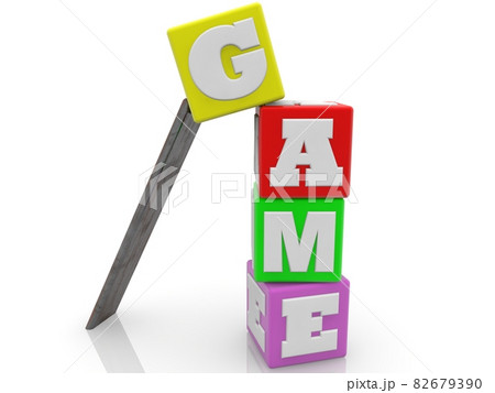 Missing toy blocks with game concept 82679390