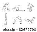 ヨガイラストセット 82679798