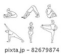 ヨガイラストセット 82679874
