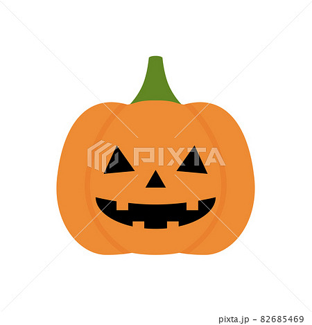 ハロウィンのかわいいかぼちゃのランタン ジャックオーランタンの素材 10月イメージのイラストのイラスト素材
