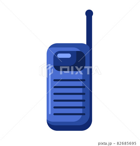 Walkie-talkie isolated on white background. Police mobile device concept. 82685695