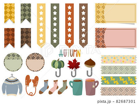 Autumn sticker set,秋ステッカーセット Autumn sticker set,秋ステッカーセット 82687301