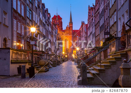 Mariacka street in Gdansk Old Town, Poland 82687870