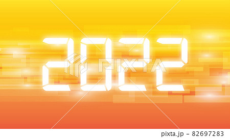2022 happy new year. numbers digatal technology style. vector linear numbers. design of greeting card. vector illustration. Free Vector 82697283