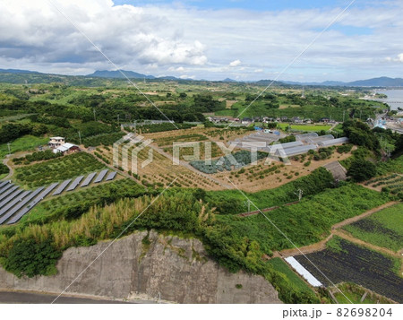 鹿島市太良町の道の駅太良前の田園風景 82698204