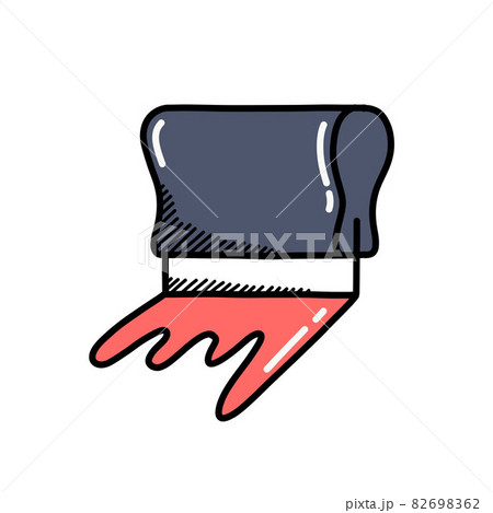 screen printing doodle icon, vector color line illustration 82698362