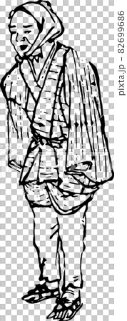 頭巾をかぶった男性 頭巾をかぶった男性 82699686