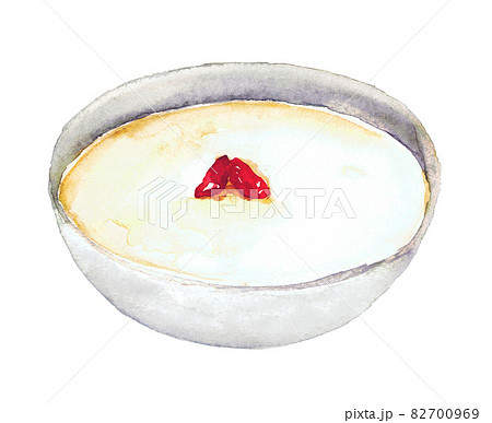 杏仁豆腐　水彩イラスト 82700969
