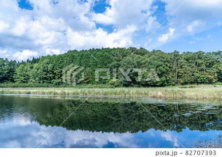 奈良県　宇陀市　龍王ヶ渕と周辺の風景 82707393