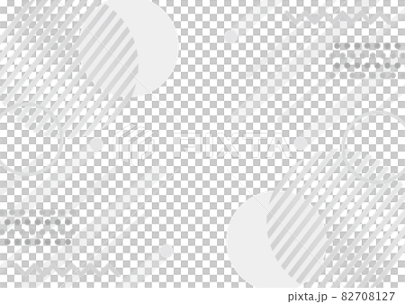 Geometric pop background white background monochrome 82708127