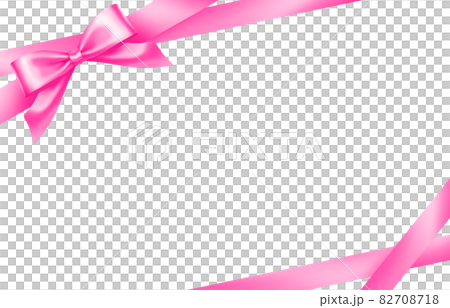 Beautiful pink ribbon frame 82708718
