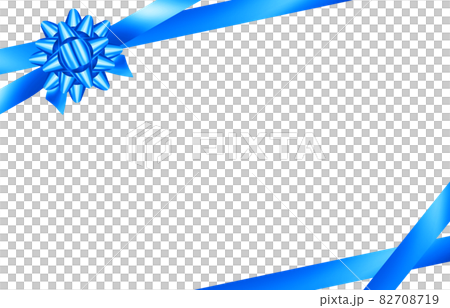 Elegant blue ribbon frame 82708719