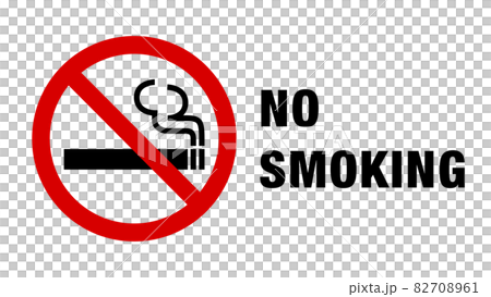 No smoking mark and the letters "NO SMOKING" No smoking mark and the letters "NO SMOKING" 82708961