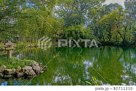 愛媛 宇和島 天赦園の美しい景色 82711310