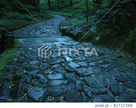 大山寺の石畳です。 82712368