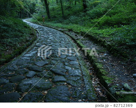 大山寺の石畳です。 82712369