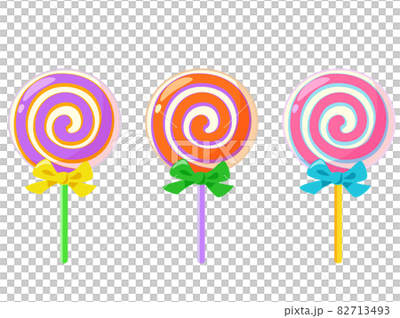 ぺろぺろキャンディバーのセット ハロウィン素材のアイコン イラスト素材のイラスト素材