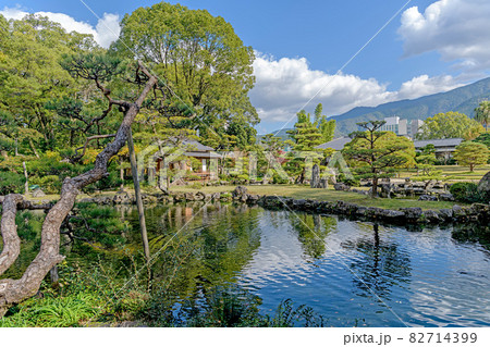 愛媛 宇和島 天赦園の美しい景色 愛媛 宇和島 天赦園の美しい景色 82714399