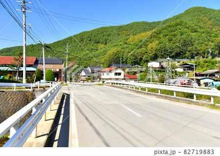 坂下橋／南相木川より南相木村役場方面を望む(長野県南相木村)【2021.10】 82719883