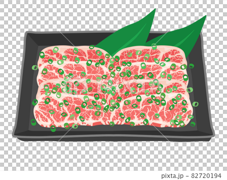 Illustration of grilled meat Negikarubi 82720194