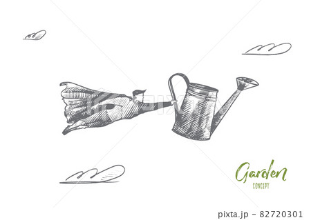 Garden concept. Hand drawn isolated vector. 82720301