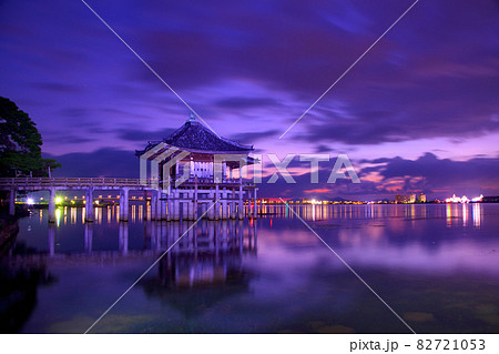 浮御堂の夜明け 82721053