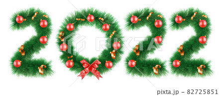 Christmas wreath of twos and zero Christmas wreath of twos and zero 82725851