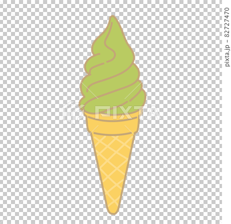 ソフトクリーム　イラスト　アイスクリーム　スイーツ 82727470