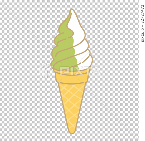 ソフトクリーム　イラスト　アイスクリーム　スイーツ 82727472