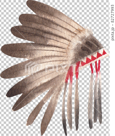 American Indian and decor watercolor American Indian and decor watercolor 82727993