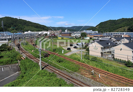 山陰本線　園部駅手前の風景 82728349