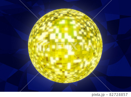 ミラーボールになれなかった明るい球体のイラスト素材 7257