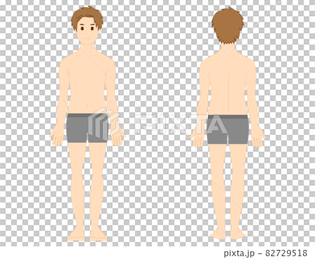 男性の全身イラスト　 美容　 ベクターイラスト 82729518