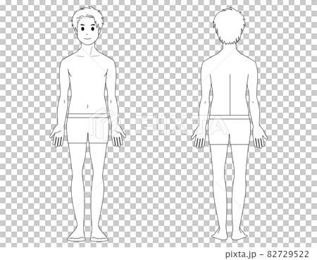男性の全身イラスト 美容 ベクターイラスト 男性の全身イラスト 美容 ベクターイラスト 82729522