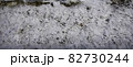 カナダ　汚れた雪が積もった道端 82730244