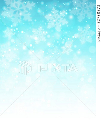 雪柄光ボケ青 82730873