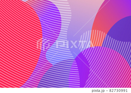 Abstract background with colorful fluid shapes, gradient waves, geometric lines, dynamical forms. Design for poster, banner, card. Abstract liquid illustration. 3D paper images with a subtle blend 82730991