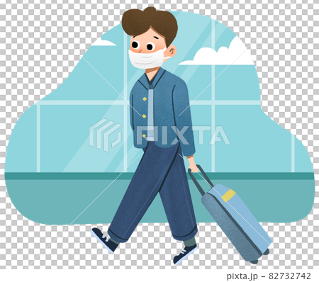 Traveler character watercolor 82732742