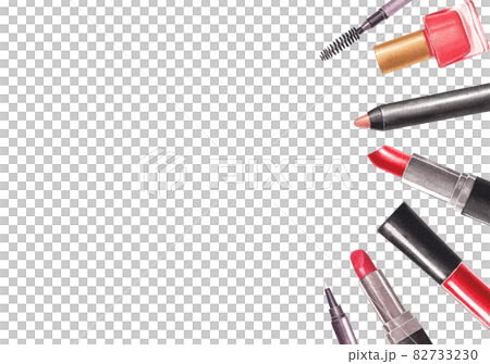 Make Up frame watercolor - Stock Illustration [82733230] - PIXTA