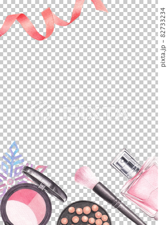 Make Up frame watercolor - Stock Illustration [82733234] - PIXTA